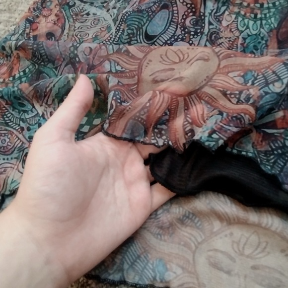 Boho hippie lightweight skirt - Picture 3 of 3